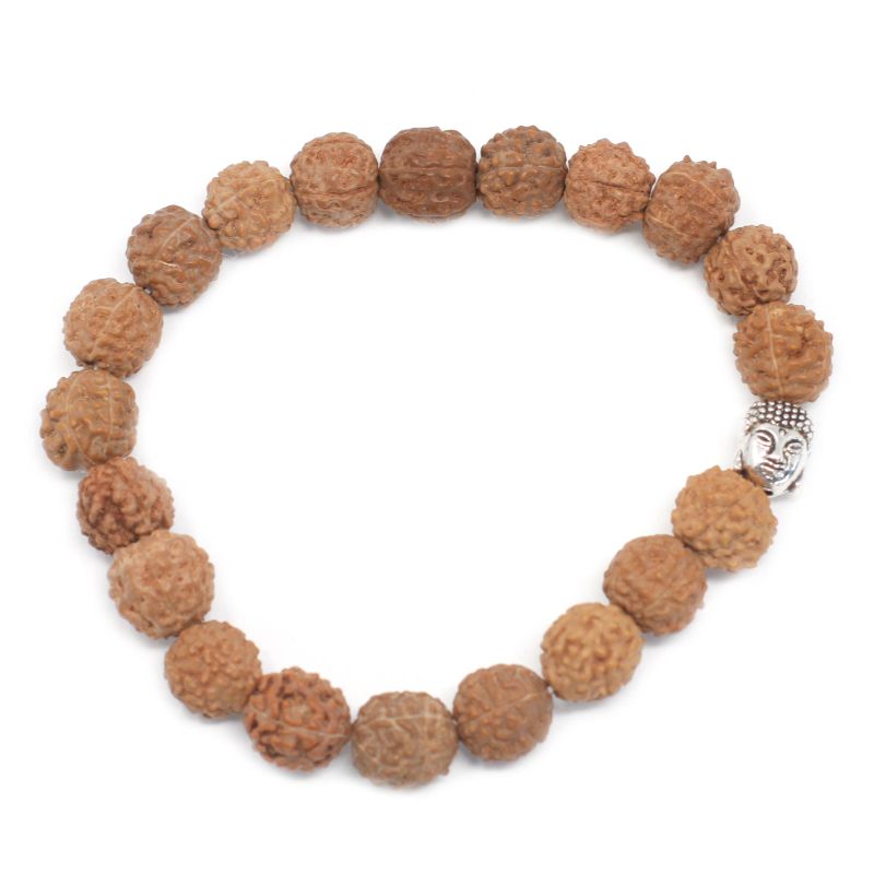Rudraksha Buddah Bangle Mala - Natürlich