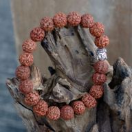 Rudraksha Buddah Bangle Mala - Natürlich