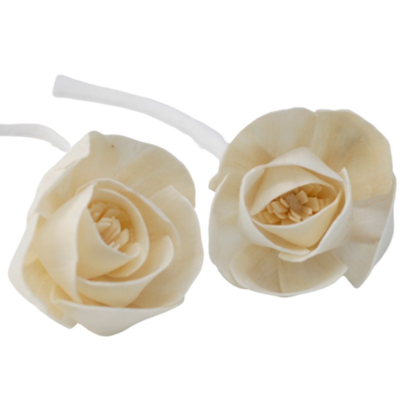 Diffusorblumen - Große Rose mit Baumwollschnur