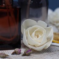 Diffusorblumen - Kleiner Lotus mit Baumwollschnur