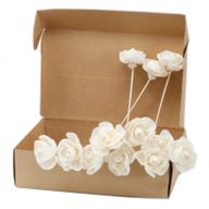 Diffusorblumen - Rose mit Rattanstab