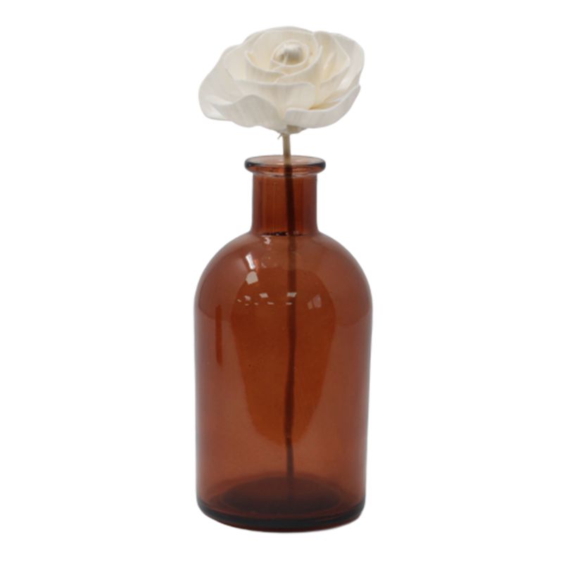 Diffusorblumen - Rose mit Rattanstab