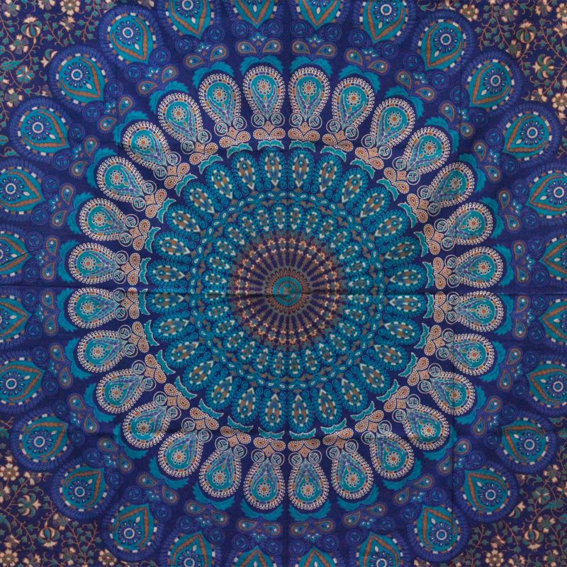 Tagesdecke aus Baumwolle/Wandbehang - Klassisches Mandala