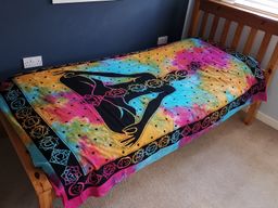 Tagesdecke aus Baumwoll Wandbehang - Chakra Buddha