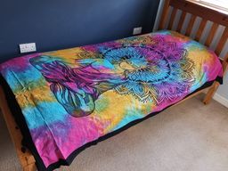 Tagesdecke aus Baumwoll / Wandbehang -  Friedlicher Buddha