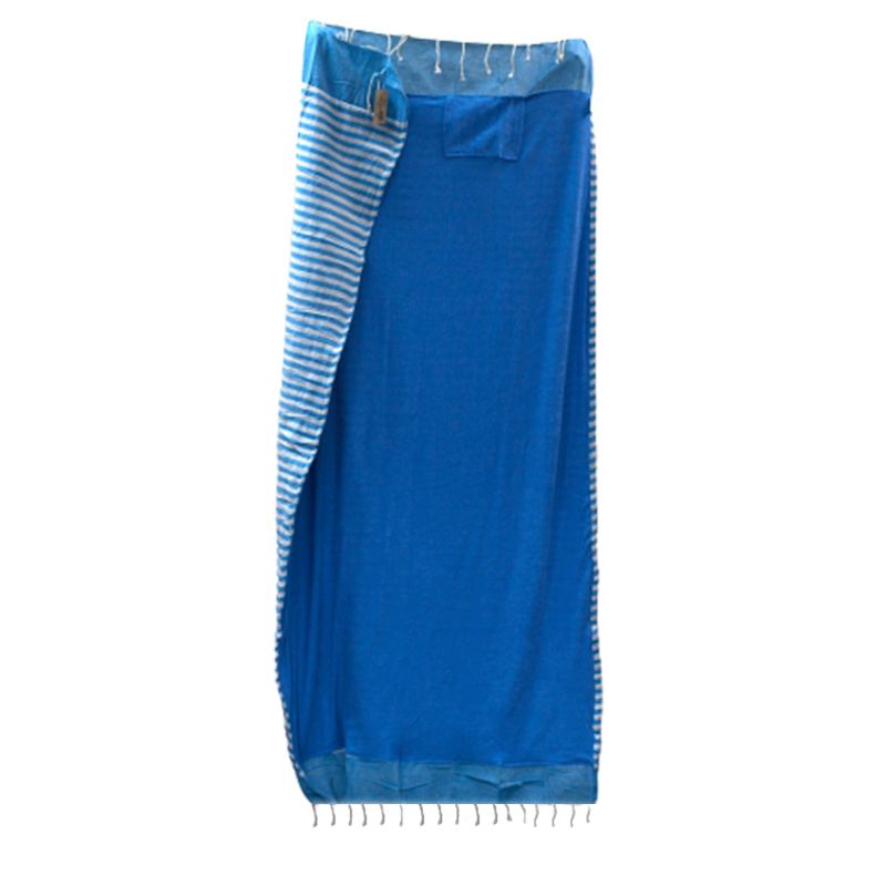 Pareo Strandtuch - 100x180 cm - Himmelblau