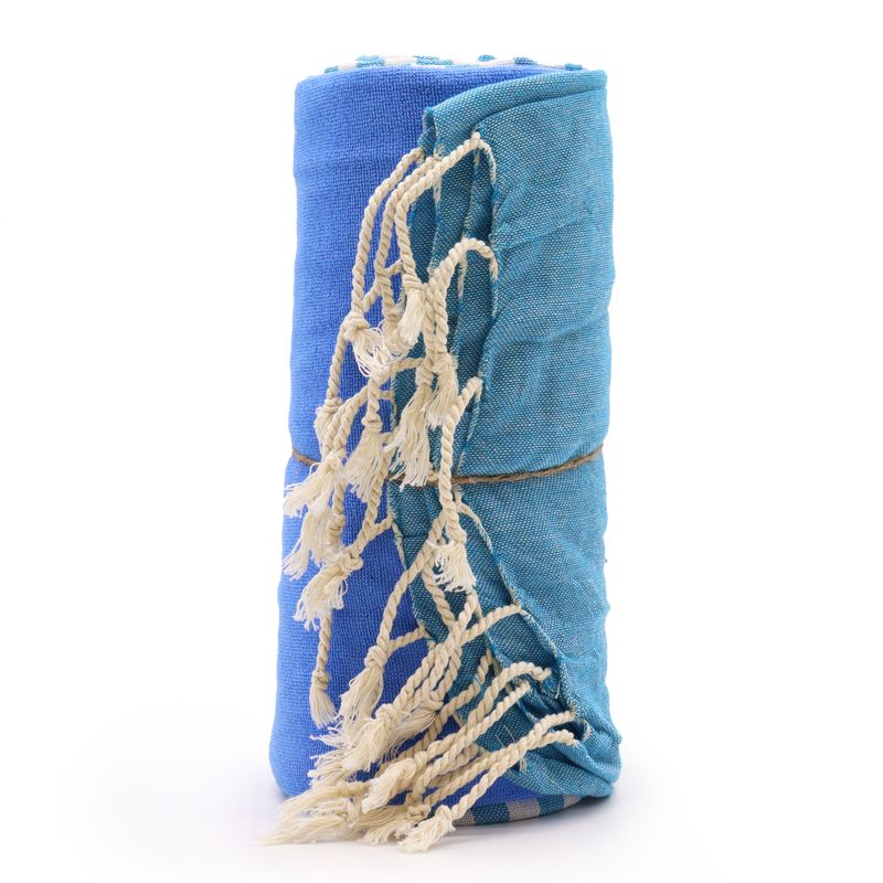 Pareo Strandtuch - 100x180 cm - Himmelblau