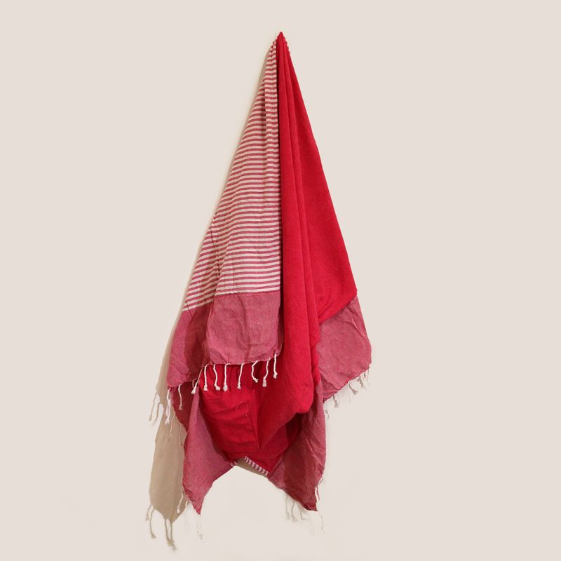 Pareo Strandtuch - 100x180 cm - Hot Pink