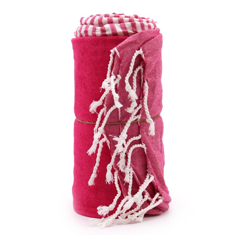 Pareo Strandtuch - 100x180 cm - Hot Pink