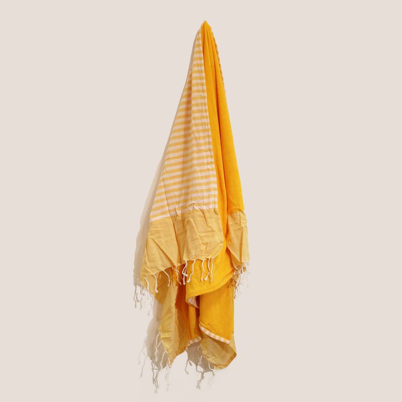 Pareo Strandtuch - 100x180 cm - Sonniges Gelb