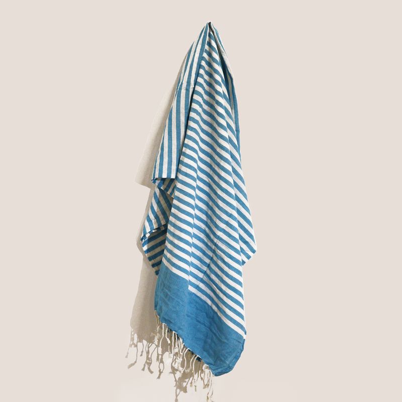Pareo Plaid - 100x180 cm - Himmelblau