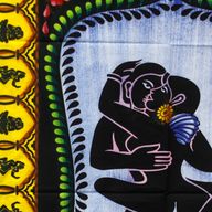 Handgemalte Baumwoll-Wandtücher- Kamasutra