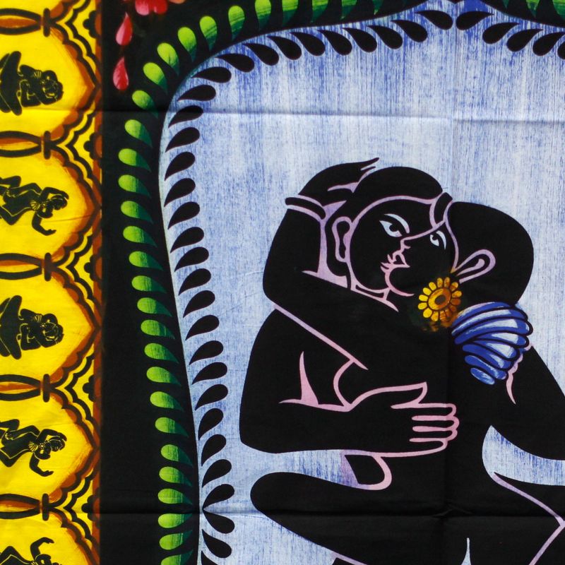 Handgemalte Baumwoll-Wandtücher- Kamasutra
