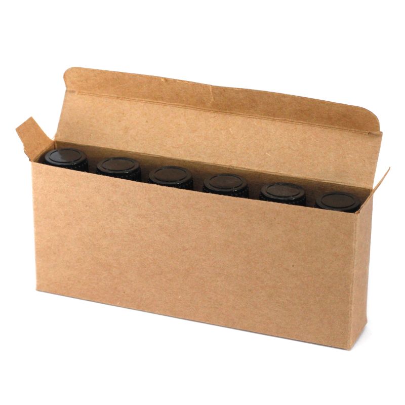 Box für 6x10ml Flaschen - braun