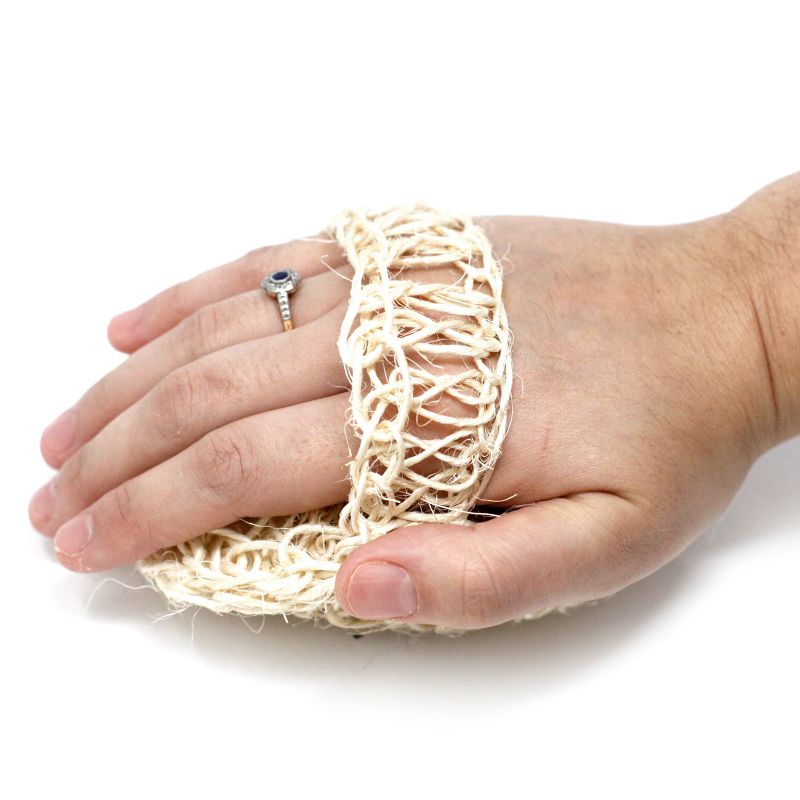 Sisalschwamm - rundes Peeling-Kissen
