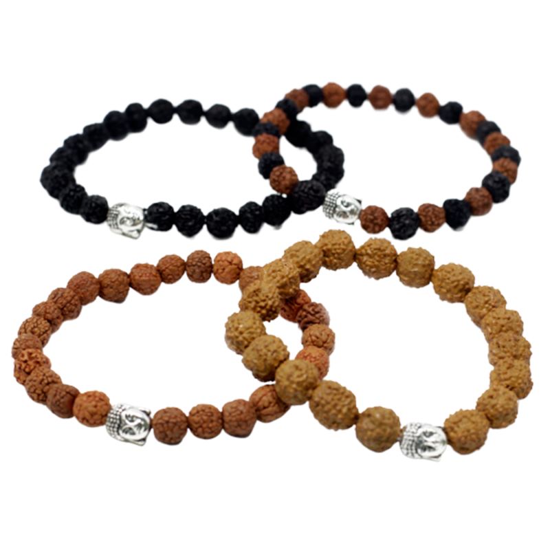 Verschiedene Rudraksha-Buddha-Armreifen