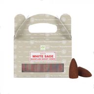 Satya Backflow Räucherkegel - White Sage (24 Stück)
