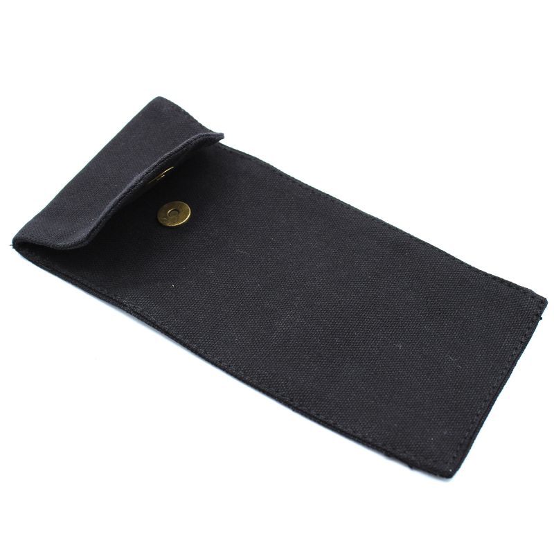 Baumwolltasche für Edelstein-Gesichtsroller 6,75 Unzen - Schwarz 9x19xcm