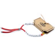 925 Versilbert Edelstein Royal Schnurarmband  - Weißer Howlith Chakra