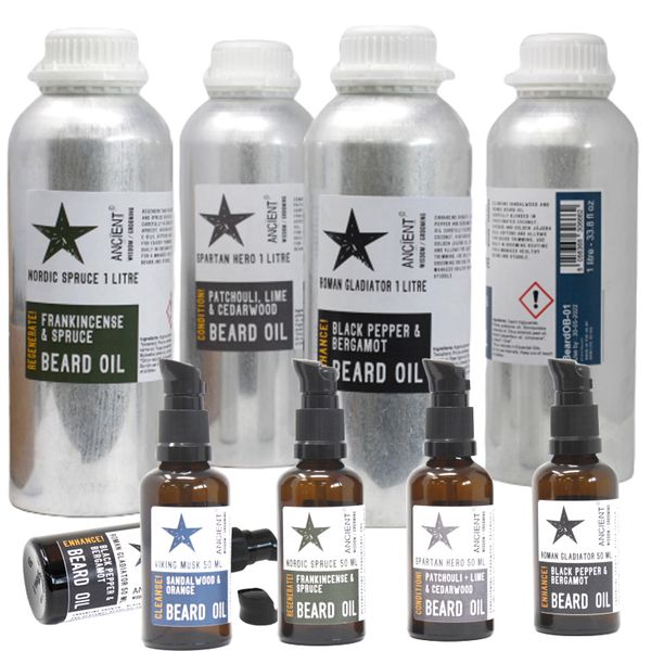 1 Liter Bartöl - Wikingermoschus - Reinigen!