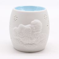 Klassische weiße Aromalampe - Verschiedene Designs mit Engeln