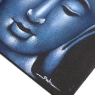Buddha Gemälde - Blau - Sand-Finish