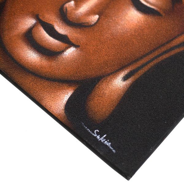 Buddha Gemälde - Kupfer - Sand-Finish