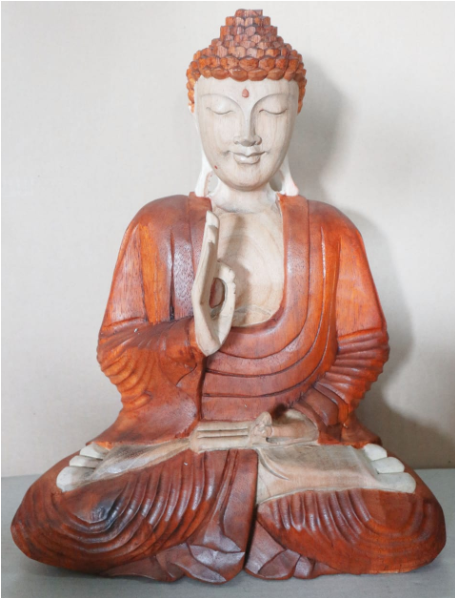 Handgeschnitzter Buddha - 40cm Betend
