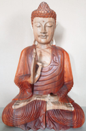 Handgeschnitzter Buddha - 60cm Meditation
