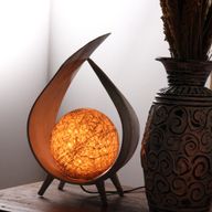 Natürliche Kokosnusslampe - Natürliche