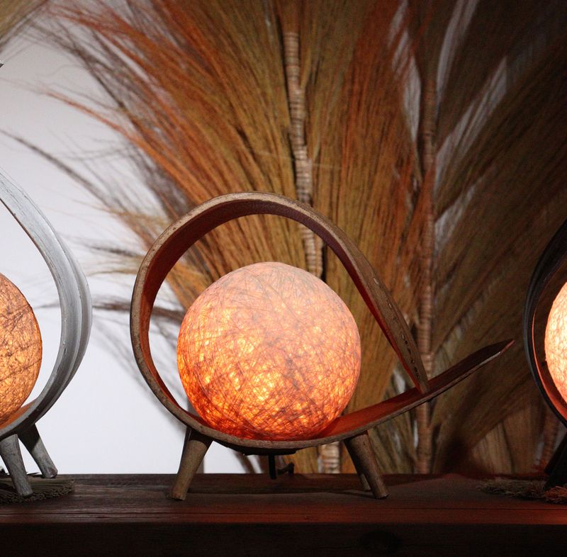 Natürliche Kokosnusslampe - Natürliche Schleife