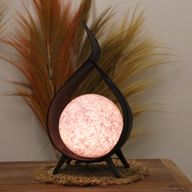 Natürliche Kokosnusslampe- Schokolade
