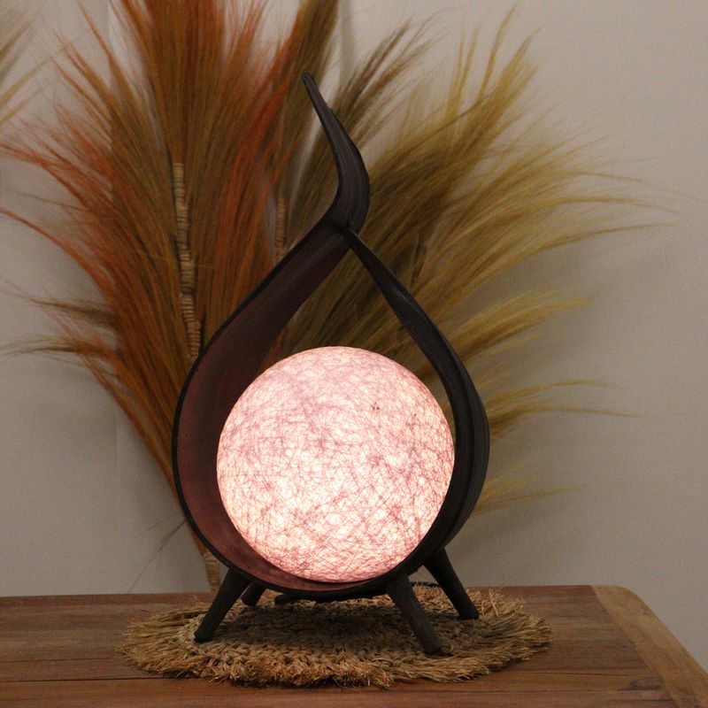 Natürliche Kokosnusslampe- Schokolade