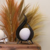 Natürliche Kokosnusslampe- Schokolade