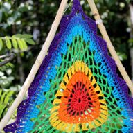 Bali-Traumfänger- Große bunte Pyramide