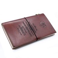 Handgemachtes Ledertagebuch - Wahre Freunde - Brown (80 Seiten)
