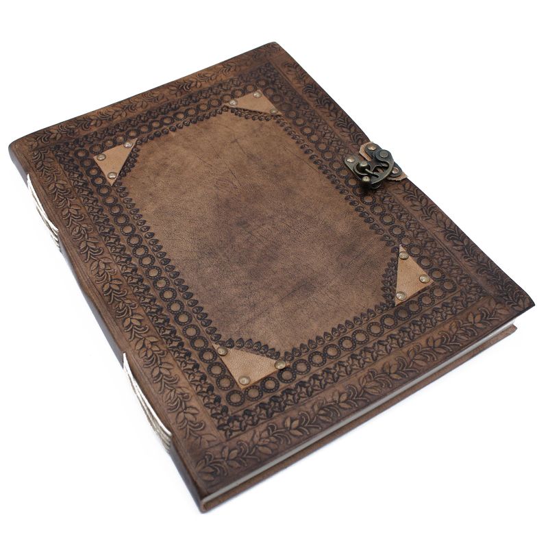 Großes Besucher Lederbuch 25x32.5cm  (200 Seiten)