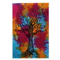 Tagesdecke aus Baumwolle / Wandbehang-  Winter Tree