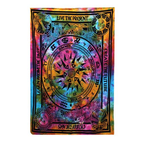 Tagesdecke aus Baumwolle / Wandbehang- Cycle of Ages