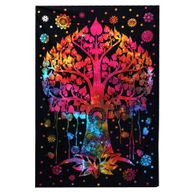 Doppelte Tagesdecke aus Baumwolle / Wandbehang- Bodhi Tree
