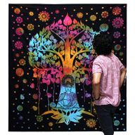 Tagesdecke aus Baumwolle / Wandbehang- Bodhi Tree