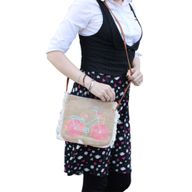 Fransentasche - Sommermuster (bestickt)
