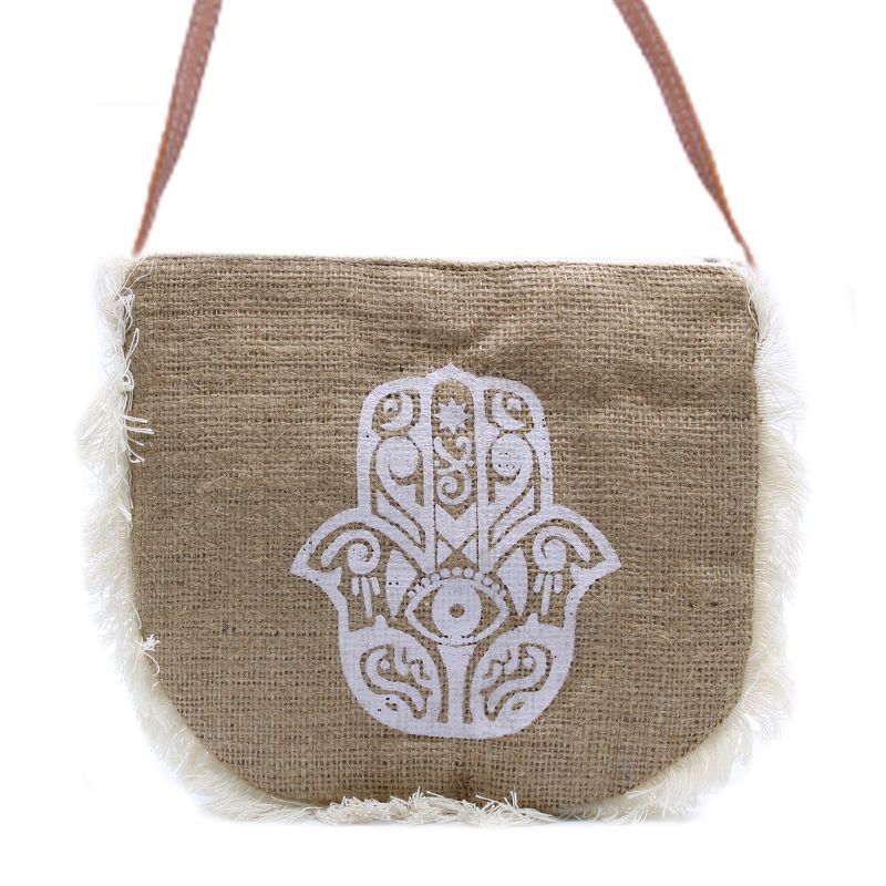 Fransentasche - Hamsa (bedruckt)