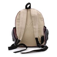 Kleiner Hanf-Rucksack – Zick-Zack-Reißverschluss-Stil