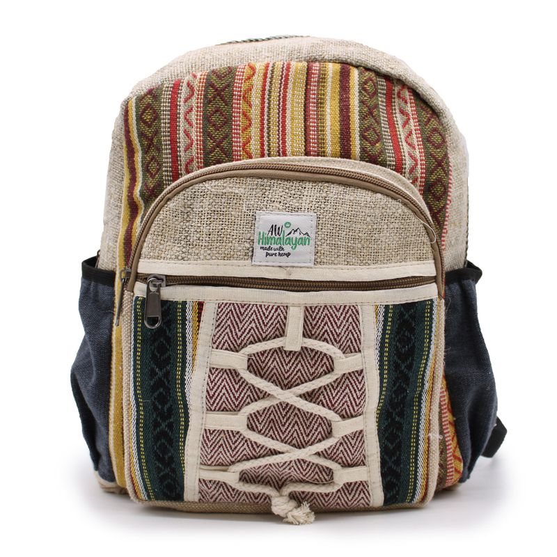 Kleiner Hanfrucksack im Seil- und Taschenstil