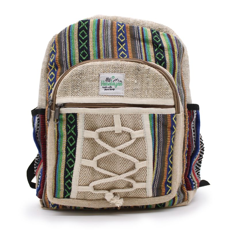 Kleiner Hanfrucksack im Seil- und Taschenstil