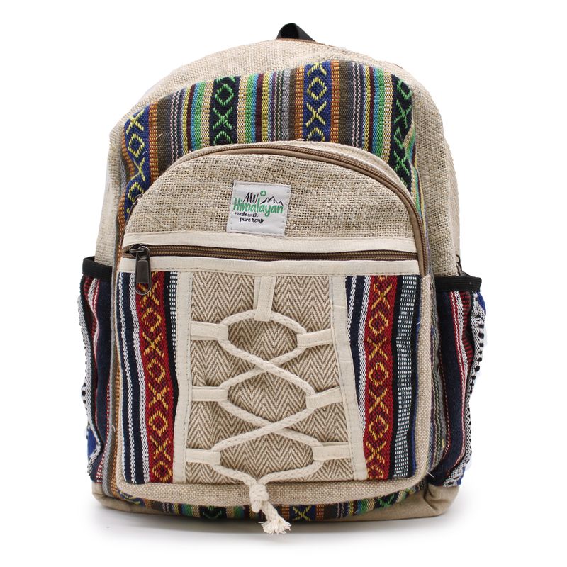Kleiner Hanfrucksack im Seil- und Taschenstil
