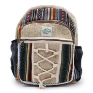 Kleiner Hanfrucksack im Seil- und Taschenstil