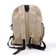 Großer Hanf-Rucksack – Stil mit geraden Reißverschlüssen