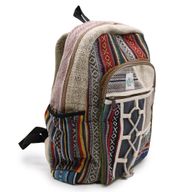 Großer Hanfrucksack im Seil- und Taschenstil